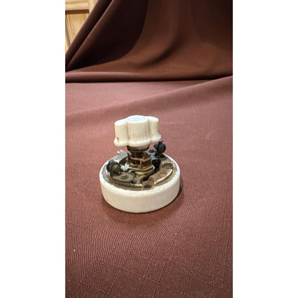 Old Switch Porcelain Rotary Switch Art Deco Vintage Retro Light Switch